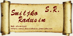 Smiljko Radusin vizit kartica
